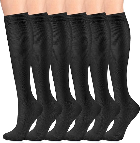 cambivo-compression-socks-contention-l-g-re-8-15-mmhg-6-paires-noir image 1