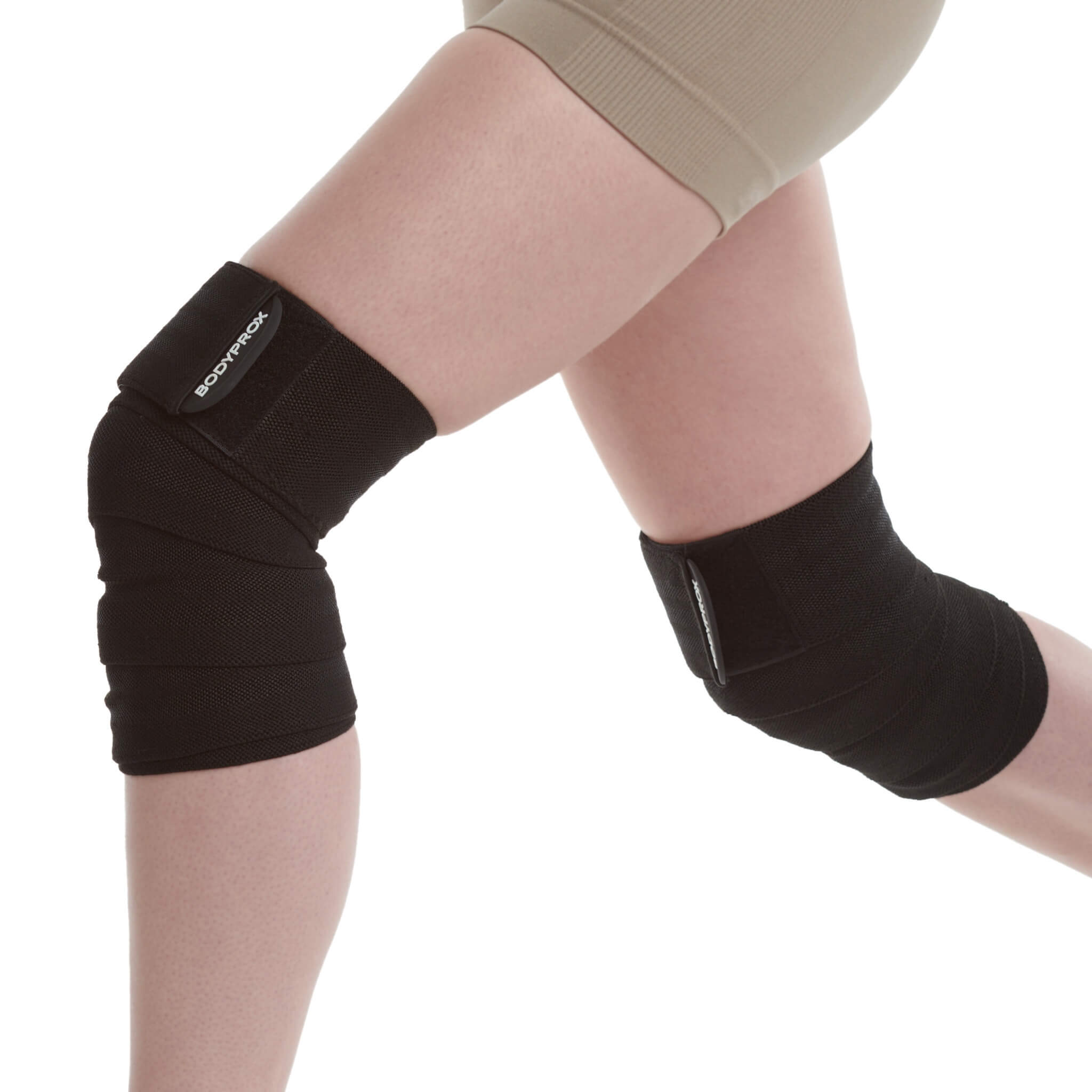 bodyprox-compression-wear-bandes-genou-knee-wraps-76-x2-squat image 2
