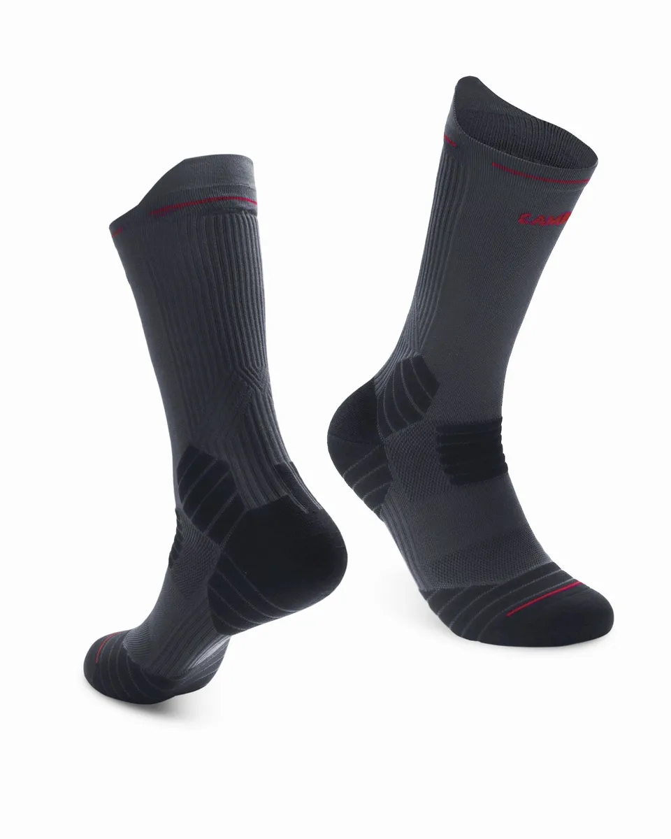 cambivo-hiking-socks-chaussettes-compression-2-paires-noires image 1
