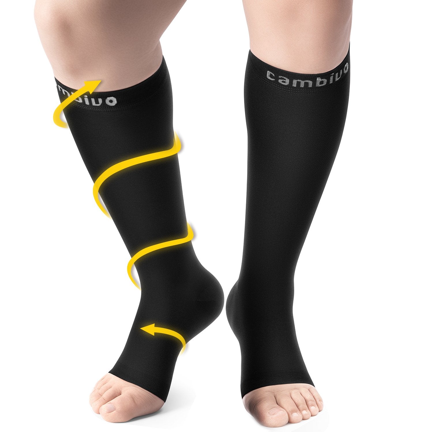 cambivo-ankle-support-chevill-re-compression-paire-noire-taille-m image 1