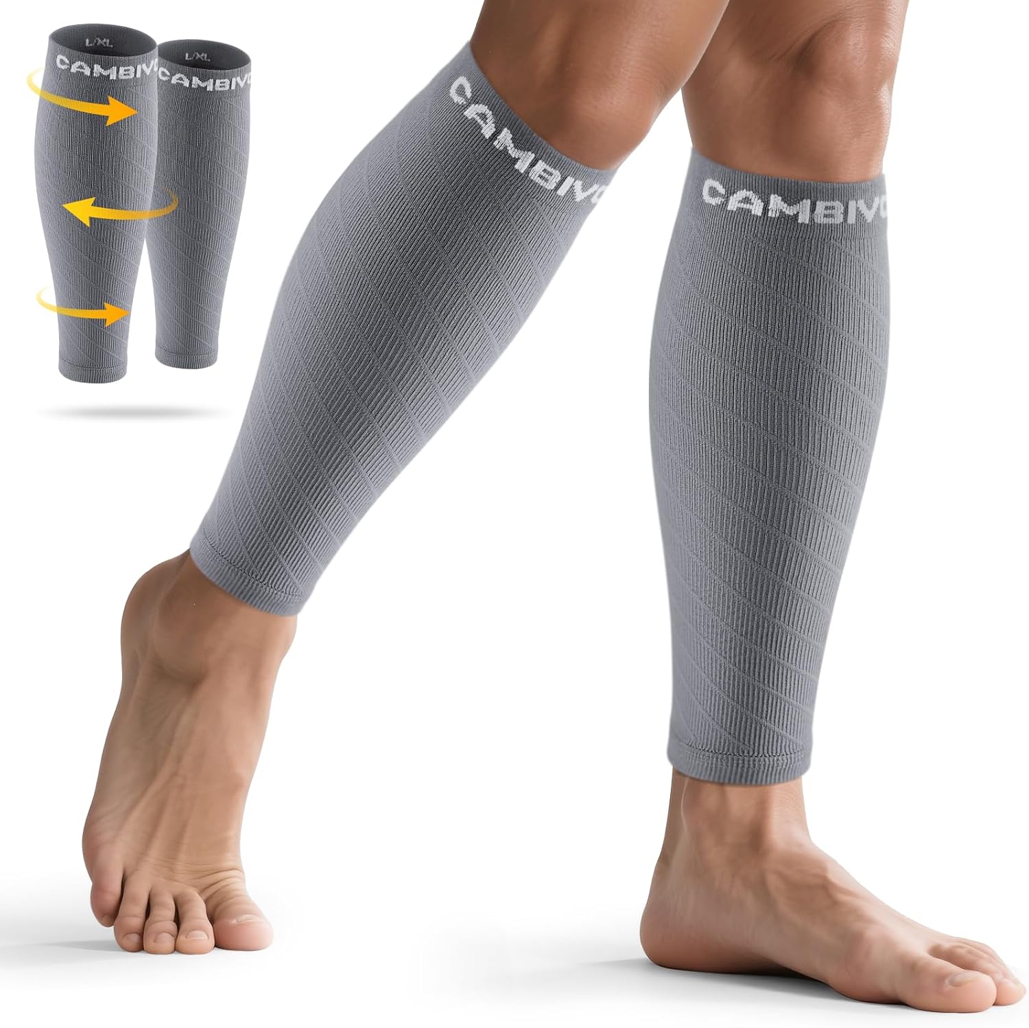cambivo-calf-sleeves-manchon-mollet-compression-noir-paire image 8