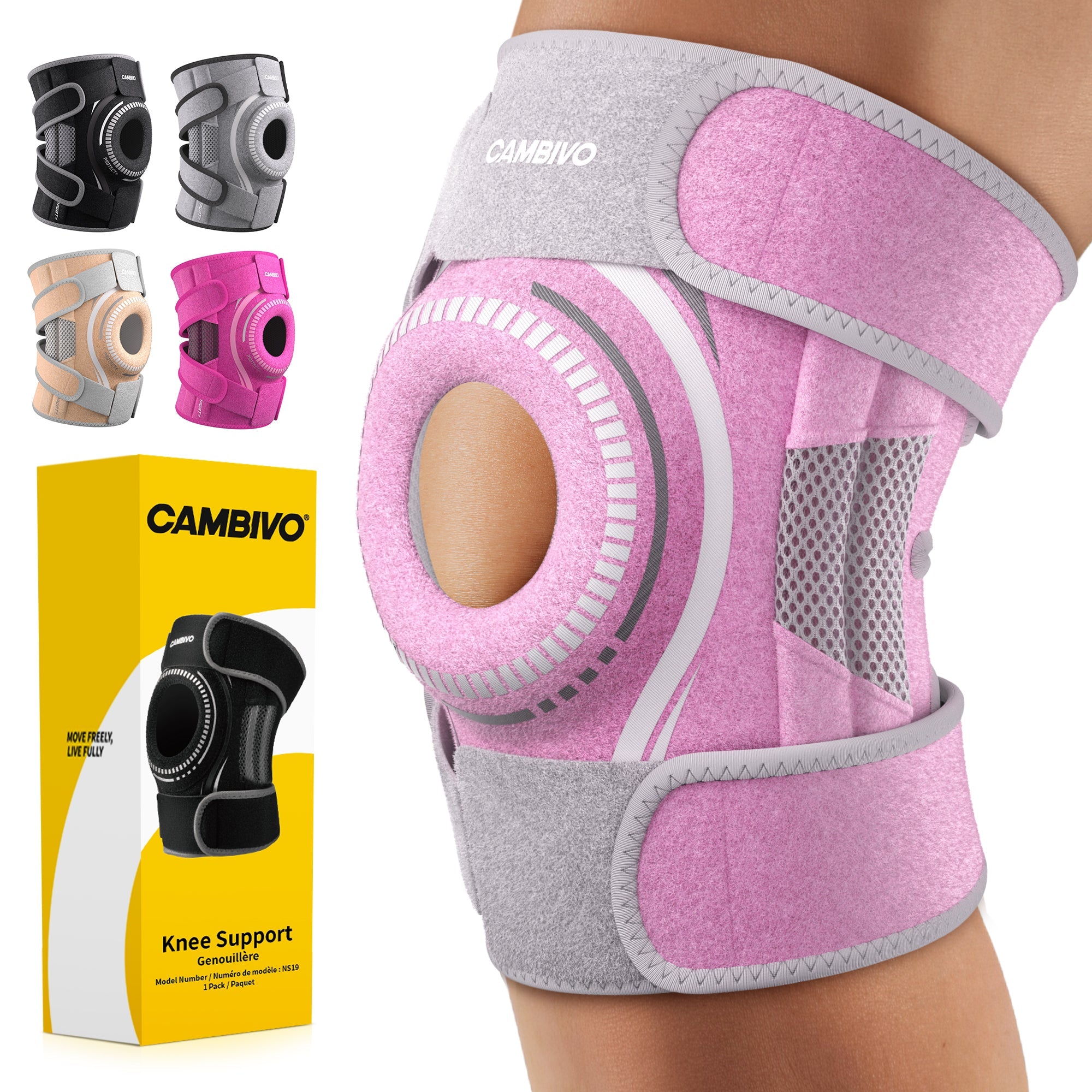 cambivo-genouill-re-rotule-gel-rose-clair-taille-m-l-g-re image 7
