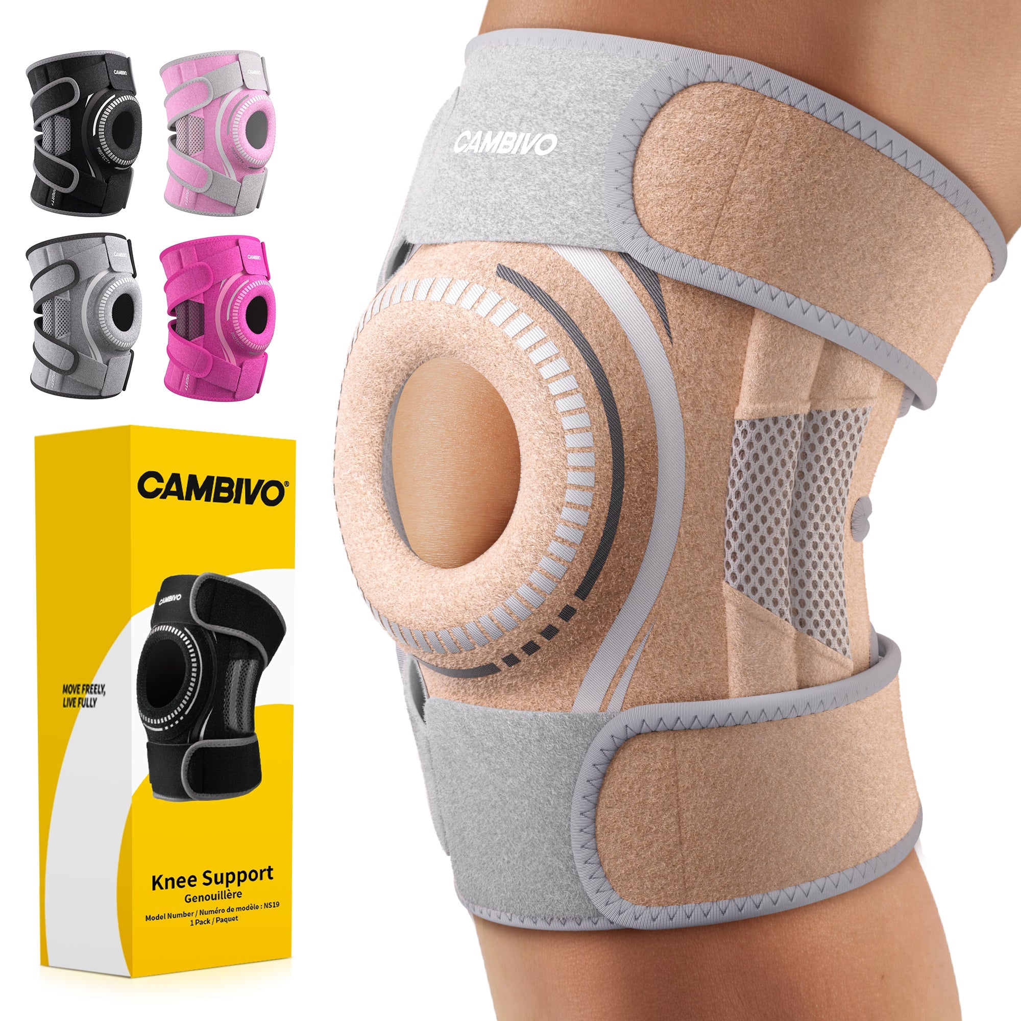 cambivo-genouill-re-rotule-gel-rose-clair-taille-m-l-g-re image 8