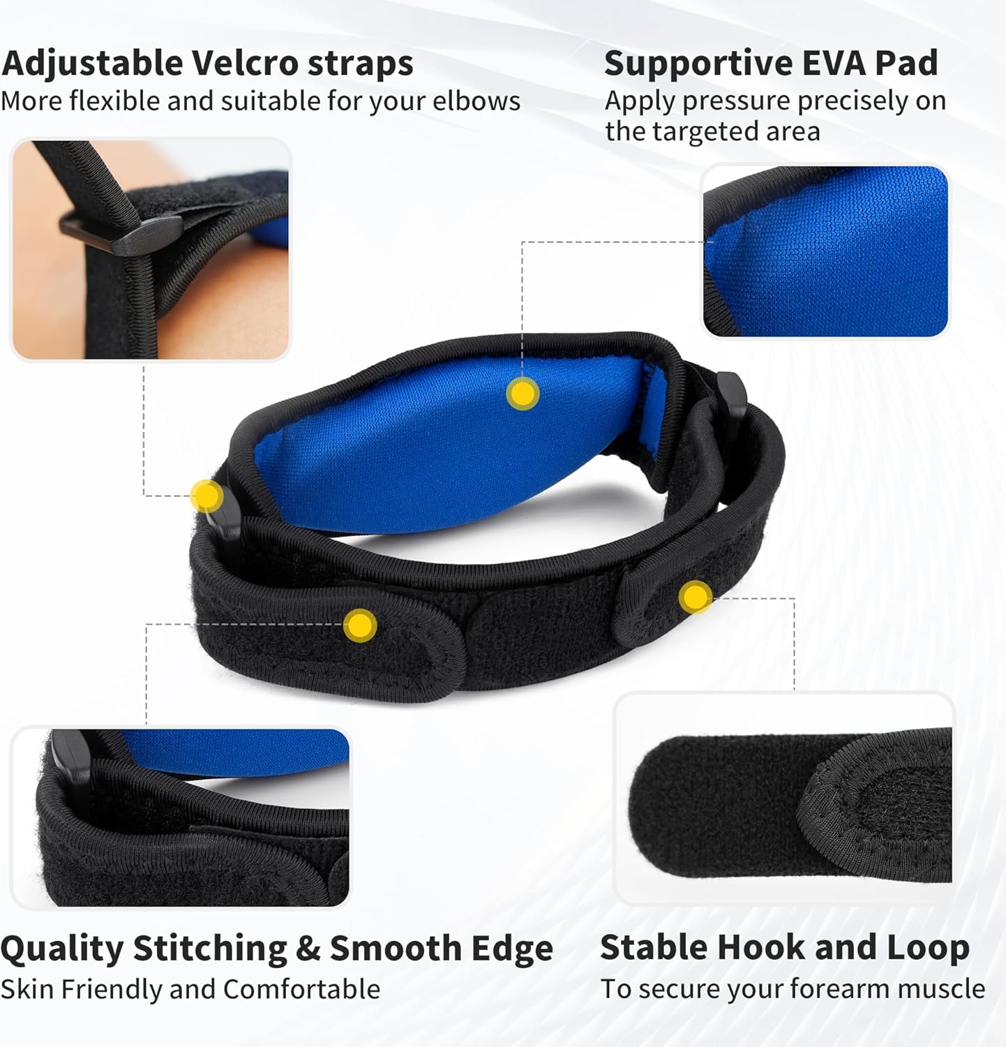 cambivo-elbow-braces-sangle-coude-tennis-noir-lot-2 image 5