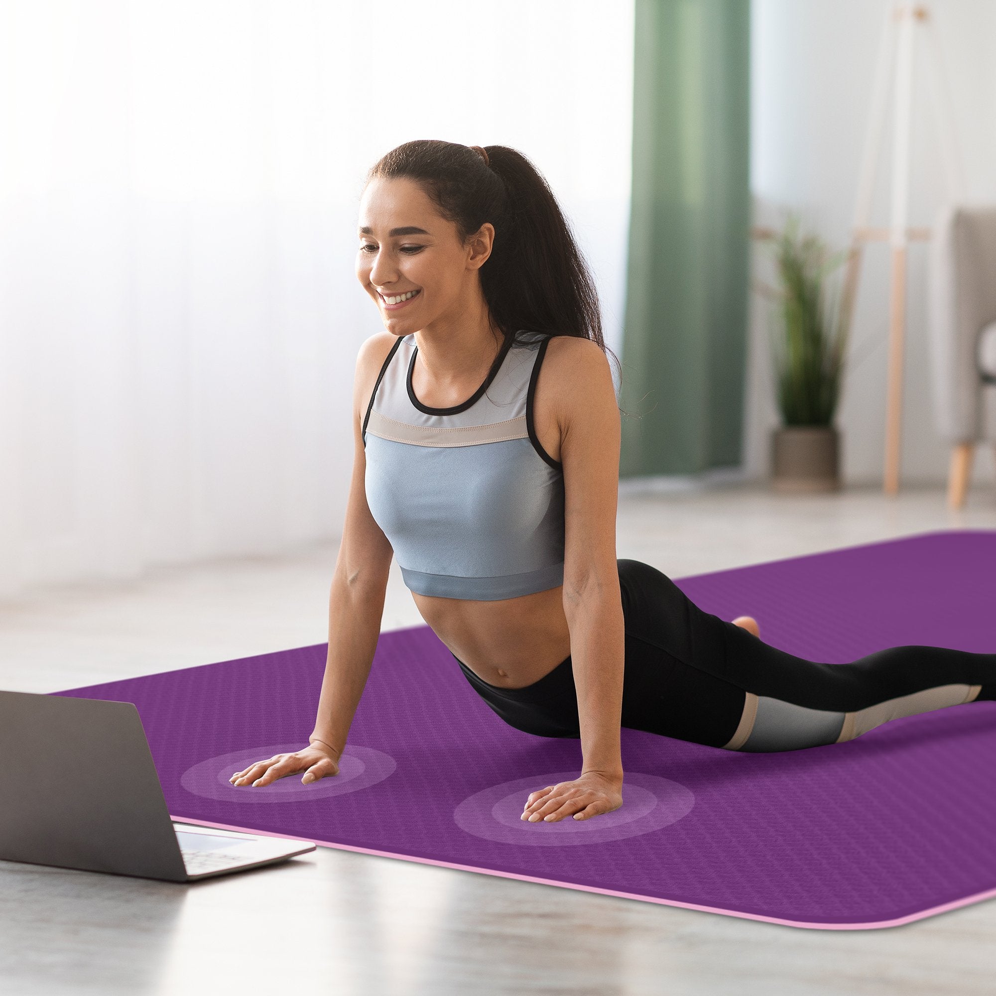 cambivo-yoga-mats-tapis-yoga-large-noir-6mm-antid-rapant image 1
