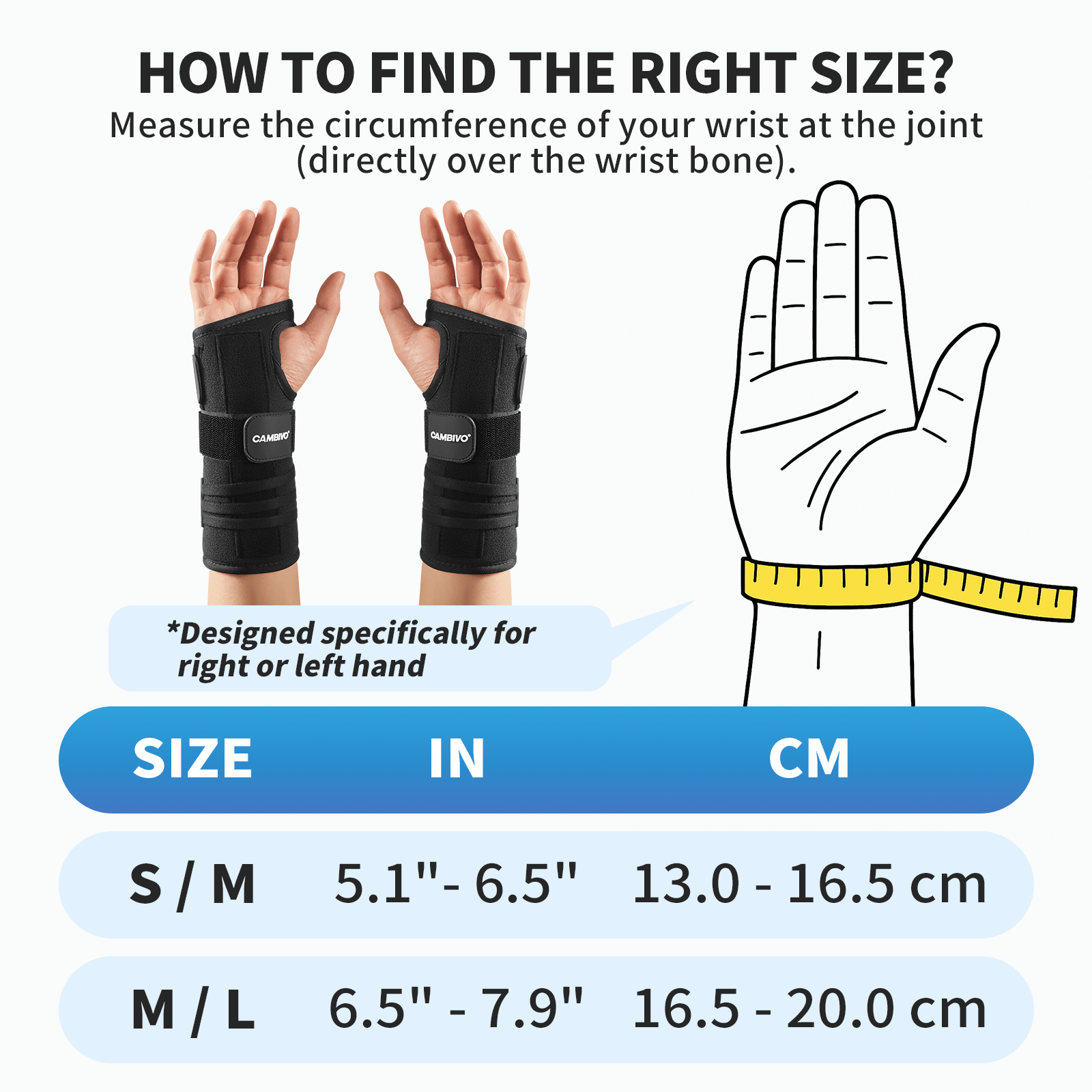 cambivo-wrist-brace-attelle-poignet-canal-carpien-main-droite-m-l image 4