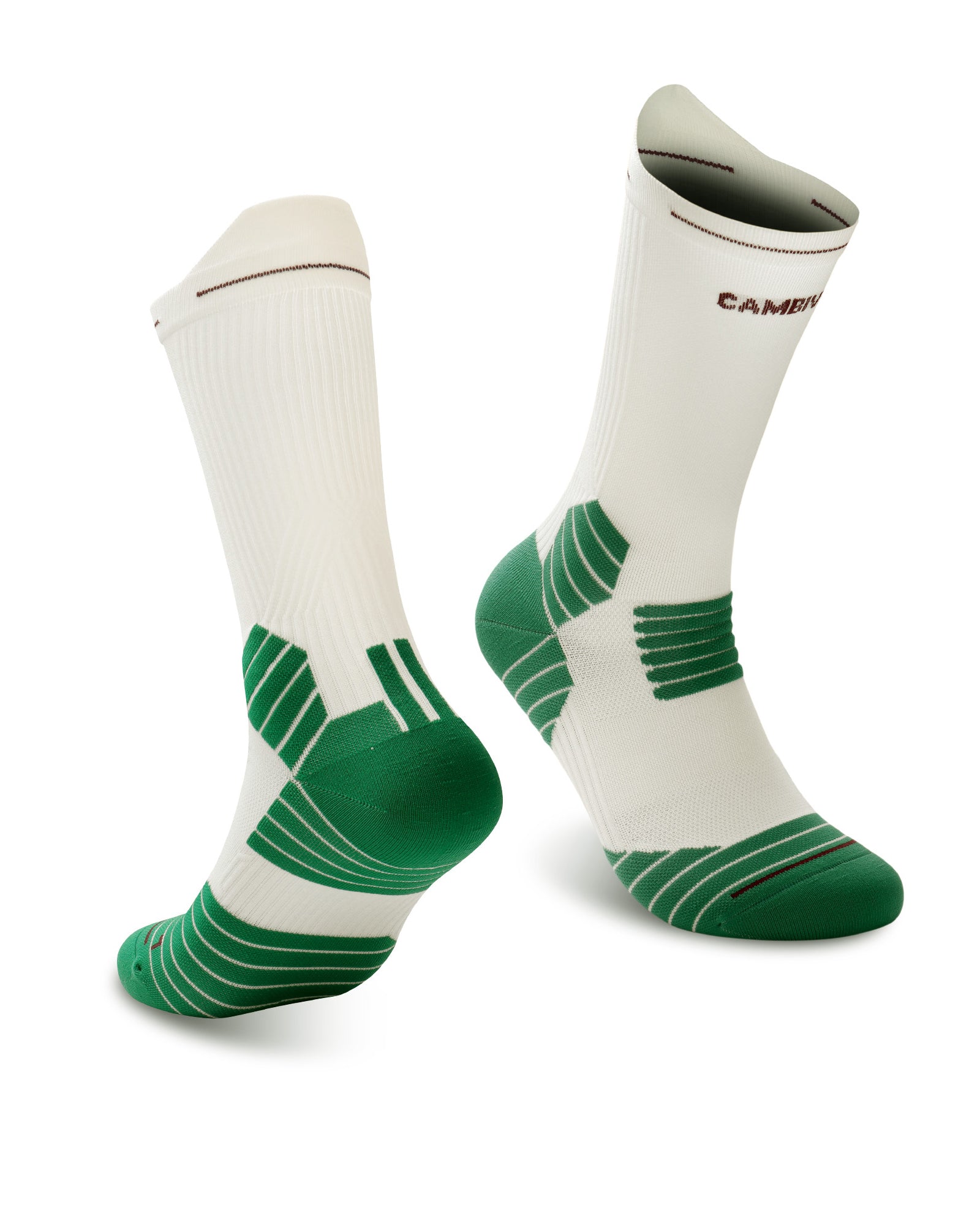 cambivo-hiking-socks-chaussettes-compression-2-paires-noires image 2