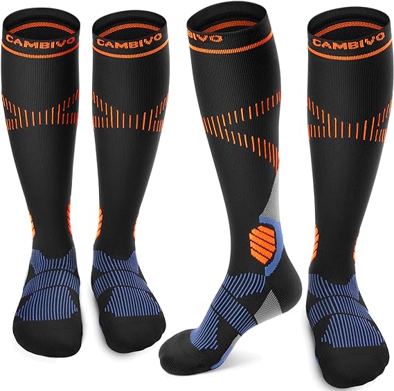 cambivo-compression-socks-chaussettes-contention-15-20-mmhg-2-paires-noir image 8