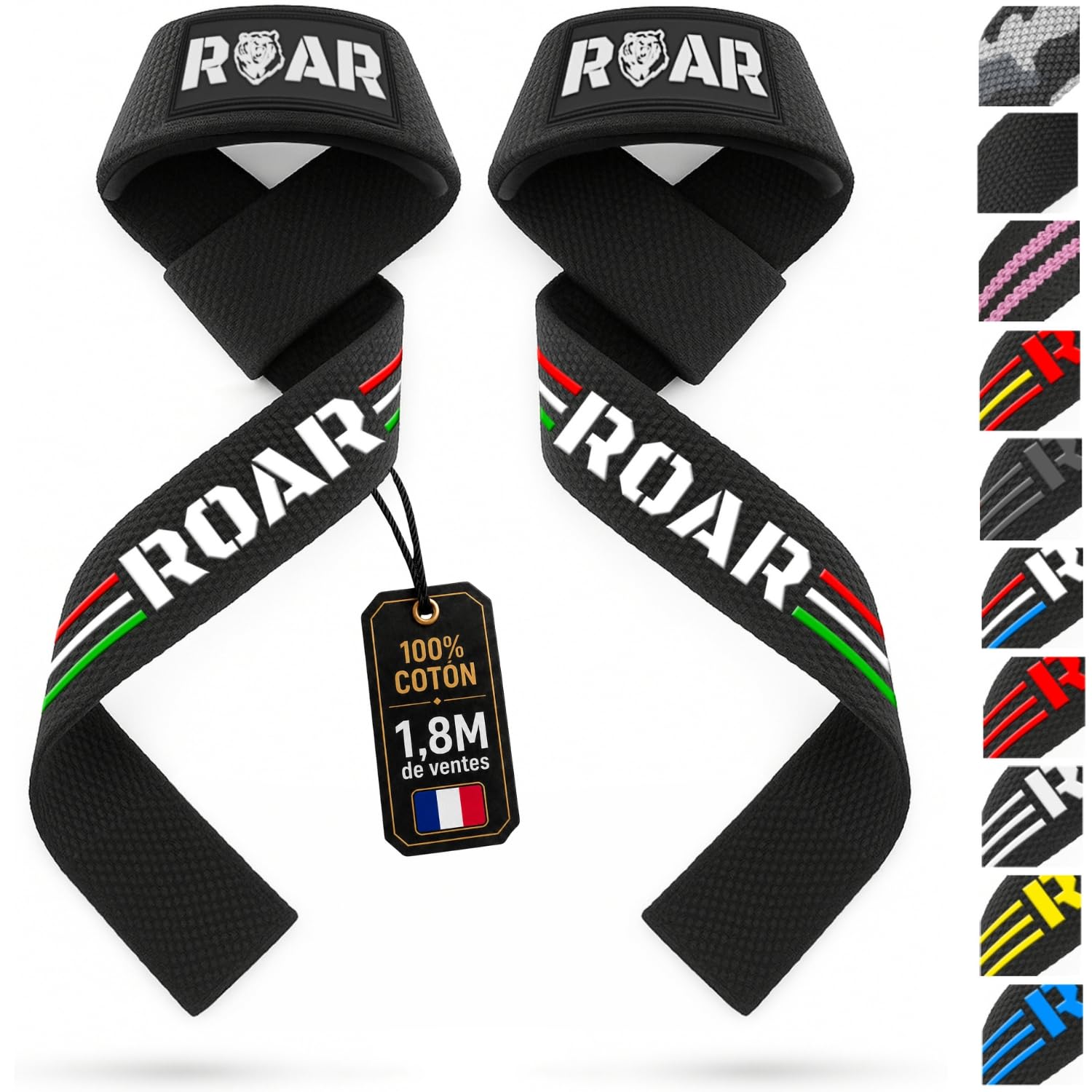 roar-sangles-levage-musculation-coton-la-france-poignet image 8