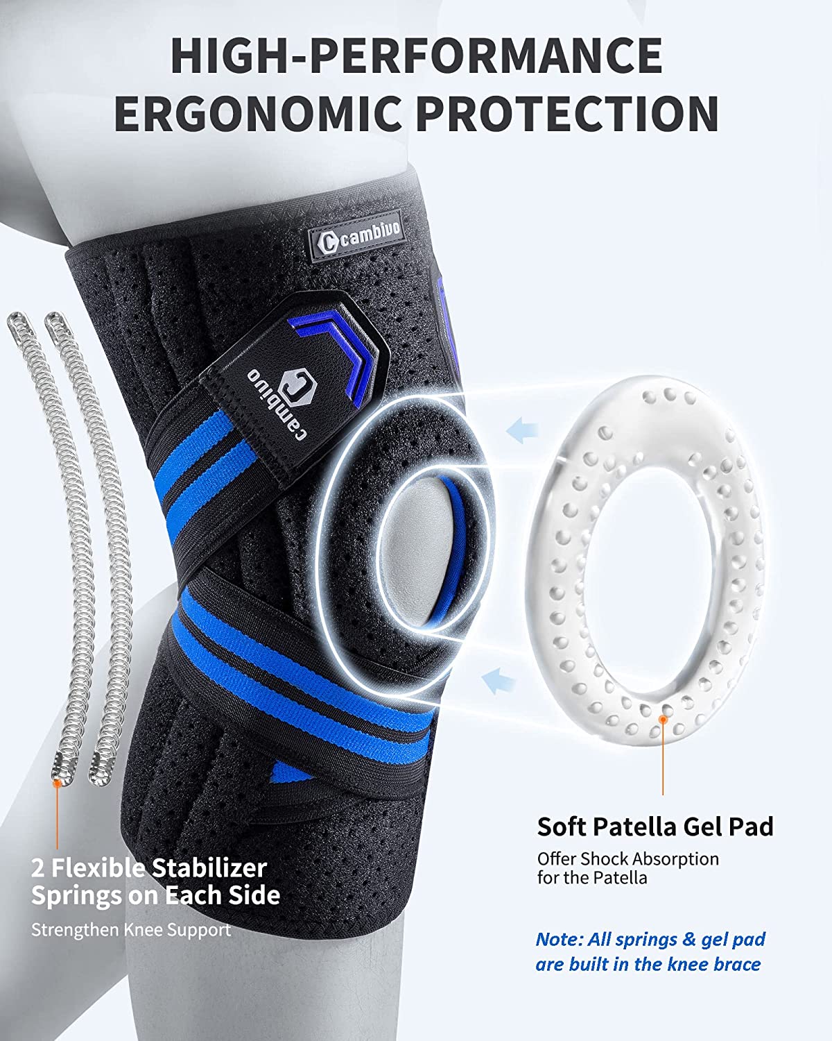 cambivo-knee-braces-genouill-re-rotule-ouverte-bleu-stabilisateurs image 5