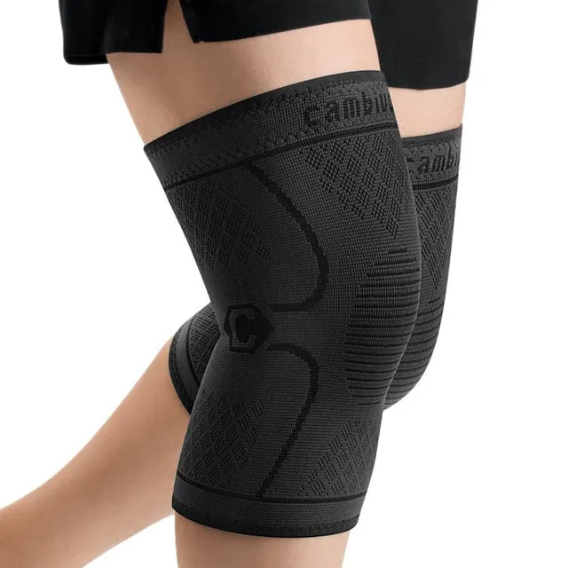 cambivo-knee-braces-genouillere-compression-lot-2-noir-menisque image 1