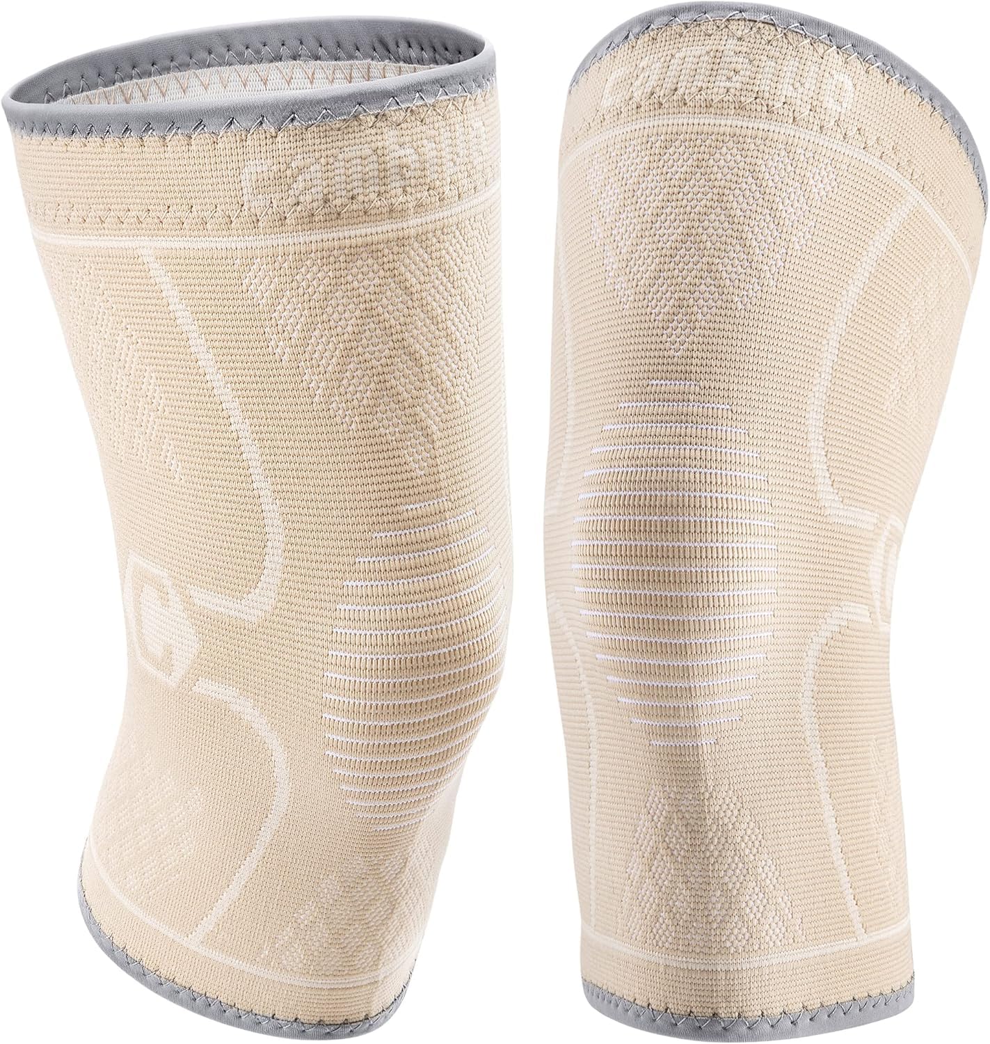 cambivo-knee-braces-manchon-genou-running-noir-lot-de-2-anti-glisse image 8