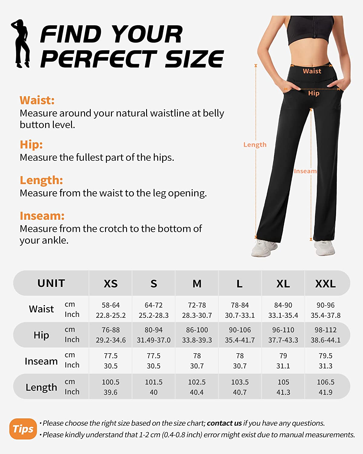 cambivo-yoga-clothing-pantalon-yoga-flare-noir-4-poches-femme image 3