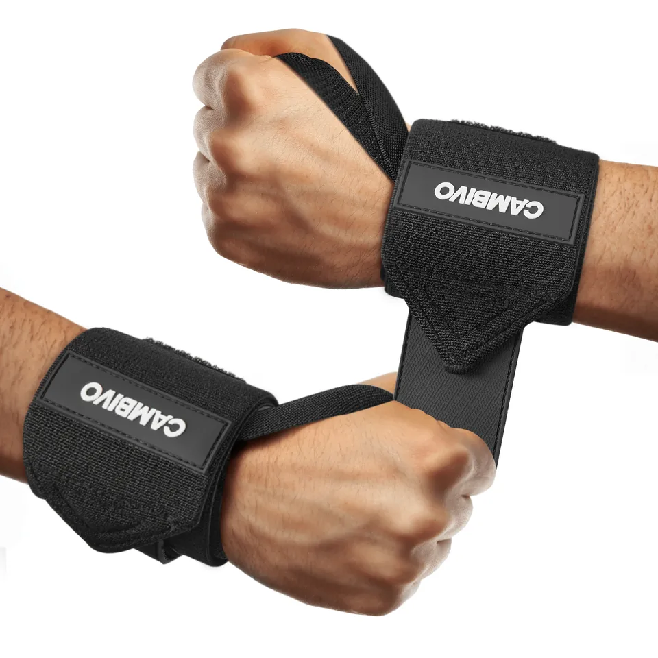 cambivo-wrist-wraps-prot-ge-poignet-musculation-noir-paire image 1