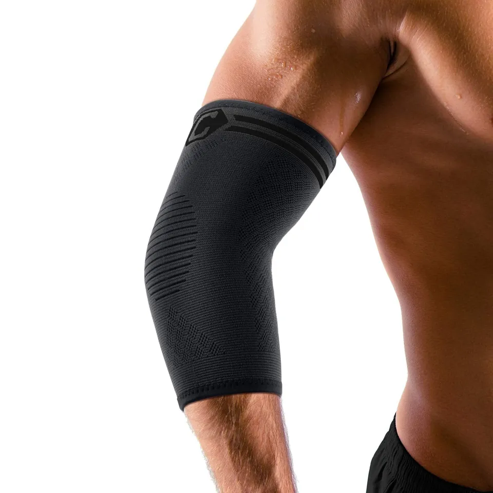cambivo-manchon-coude-compression-noir-lot-2-taille-m image 1