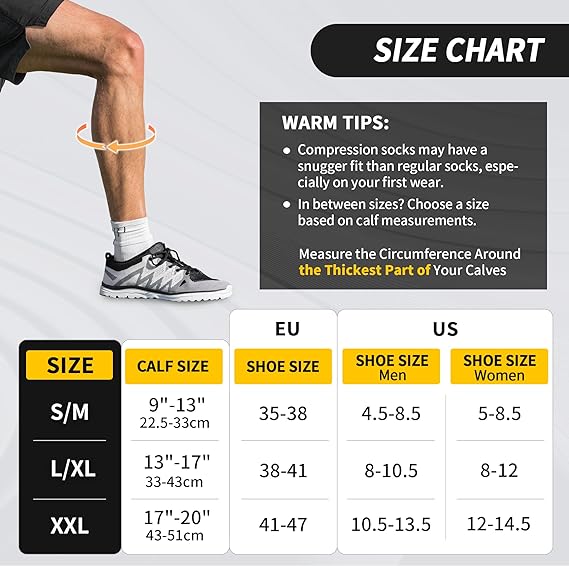cambivo-compression-socks-chaussettes-contention-15-20-mmhg-2-paires-noir image 7