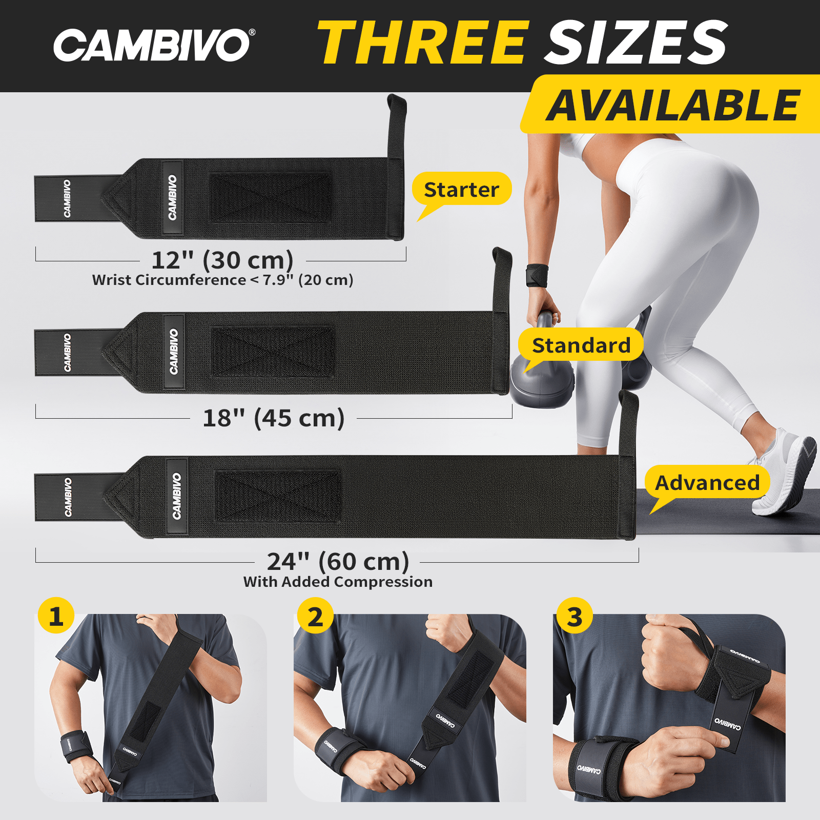 cambivo-wrist-wraps-prot-ge-poignet-musculation-noir-paire image 5