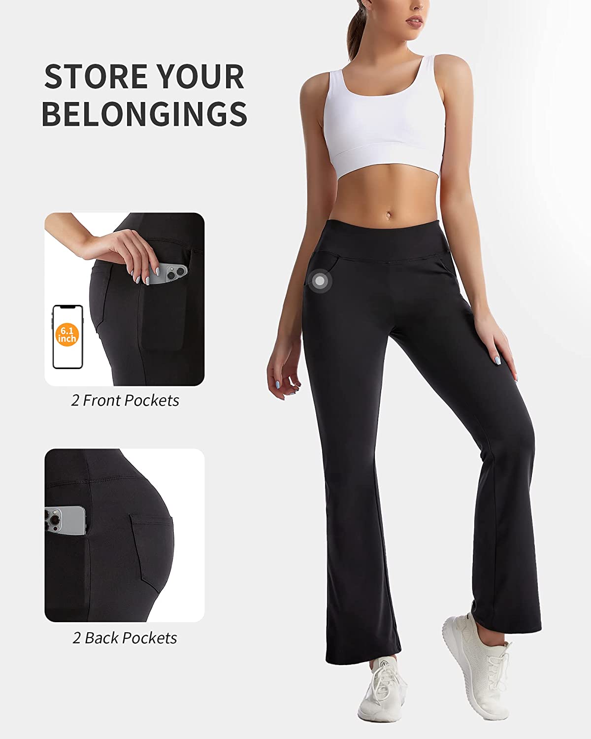 cambivo-yoga-clothing-pantalon-yoga-bootcut-noir-4-poches image 2