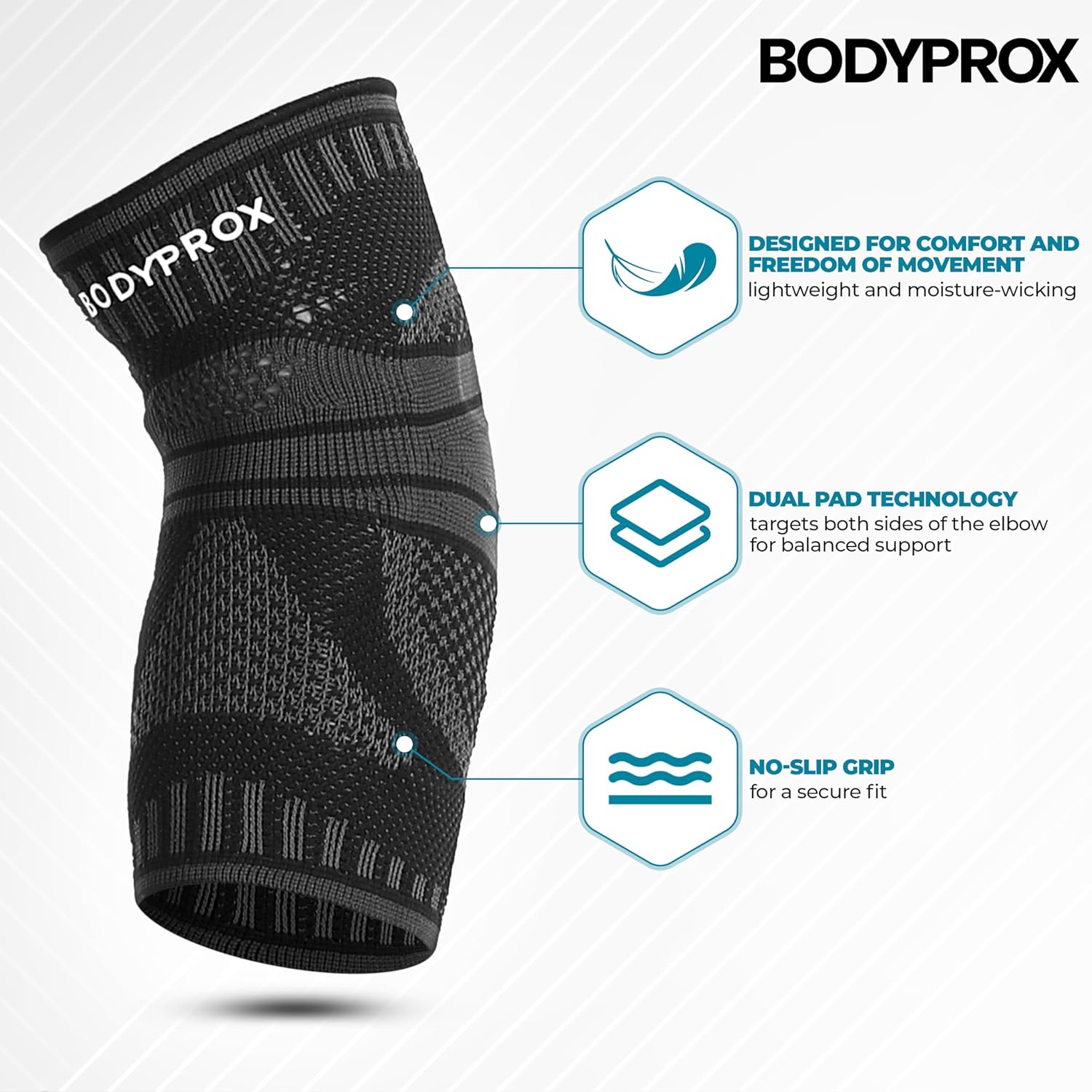 bodyprox-manchon-coude-compression-taille-m-x1 image 2