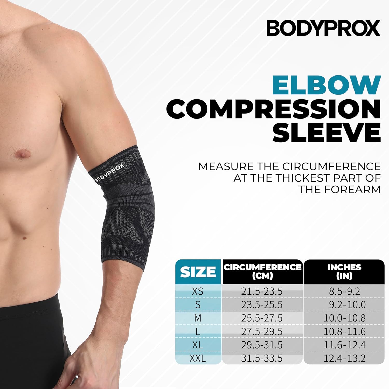 bodyprox-manchon-coude-compression-taille-m-x1 image 3