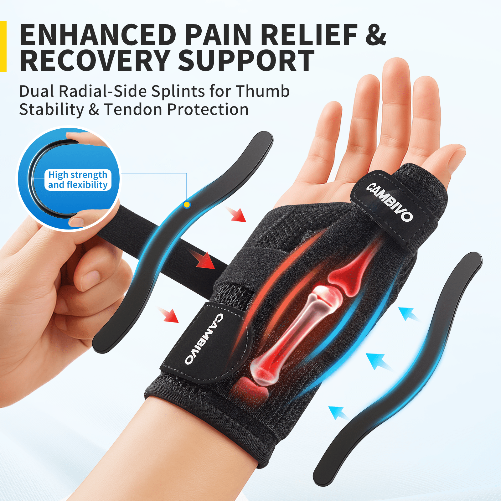 cambivo-wrist-brace-attelle-poignet-pouce-noire-s-m image 2