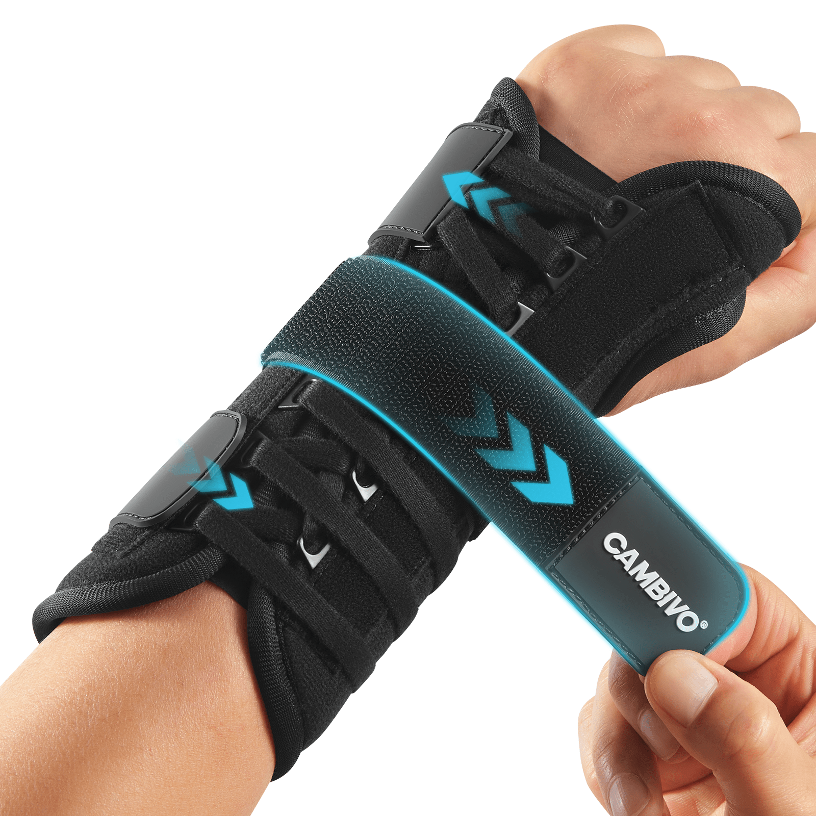 cambivo-wrist-brace-attelle-poignet-canal-carpien-main-droite-m-l image 1