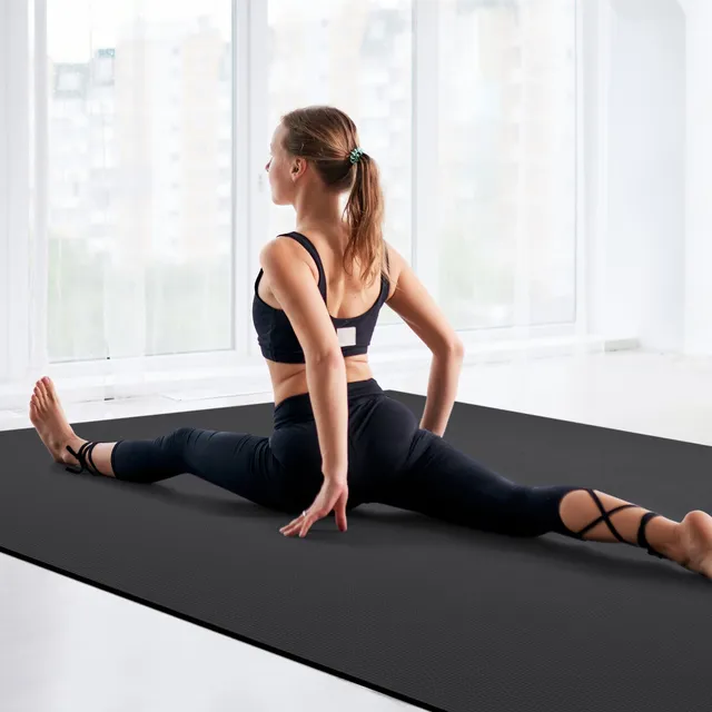 cambivo-yoga-mats-tapis-de-yoga-extra-pais-8mm-noir-large image 1