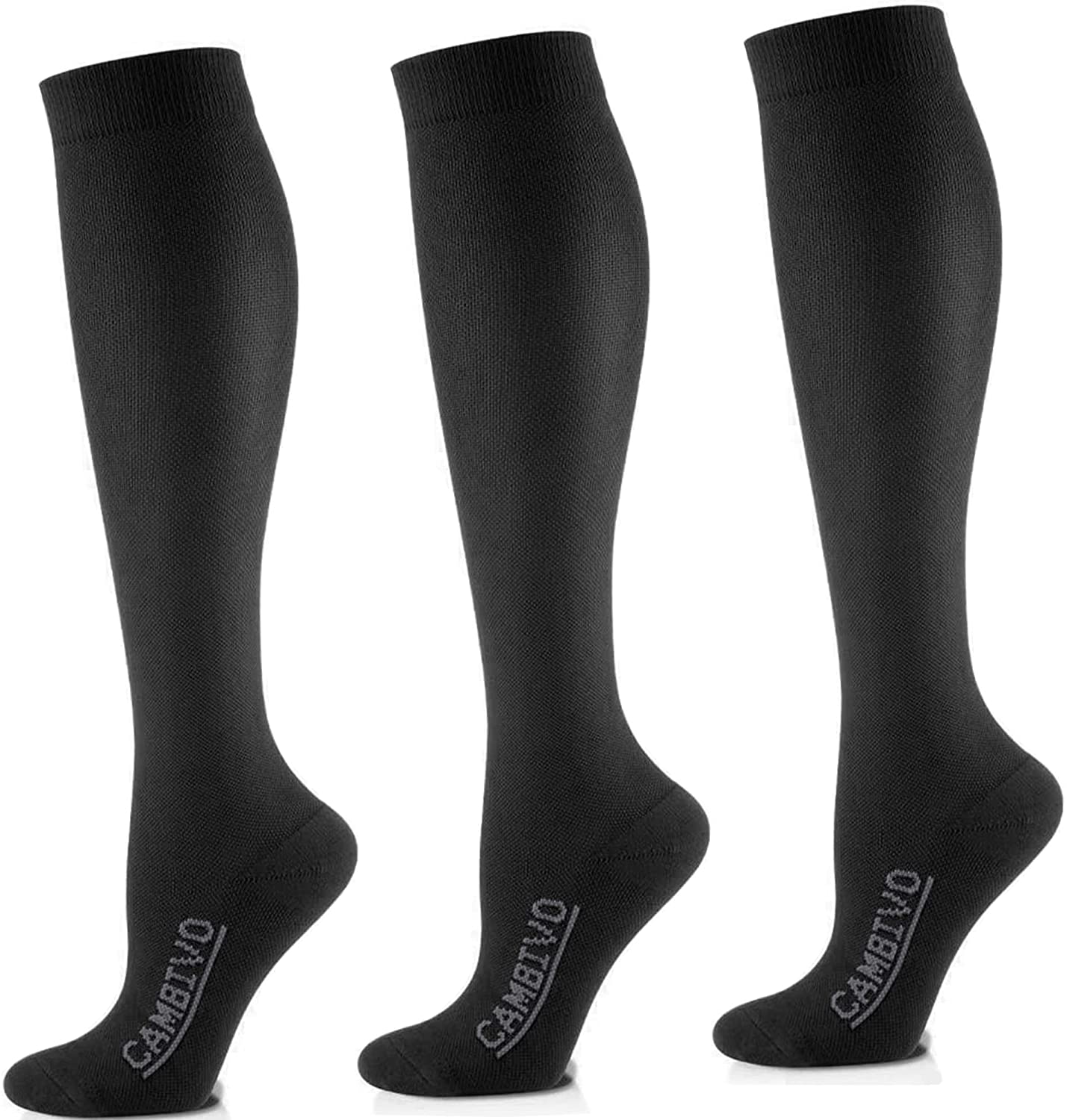 cambivo-compression-socks-chaussettes-contention-bleues-3-paires-20-30-mmhg image 2