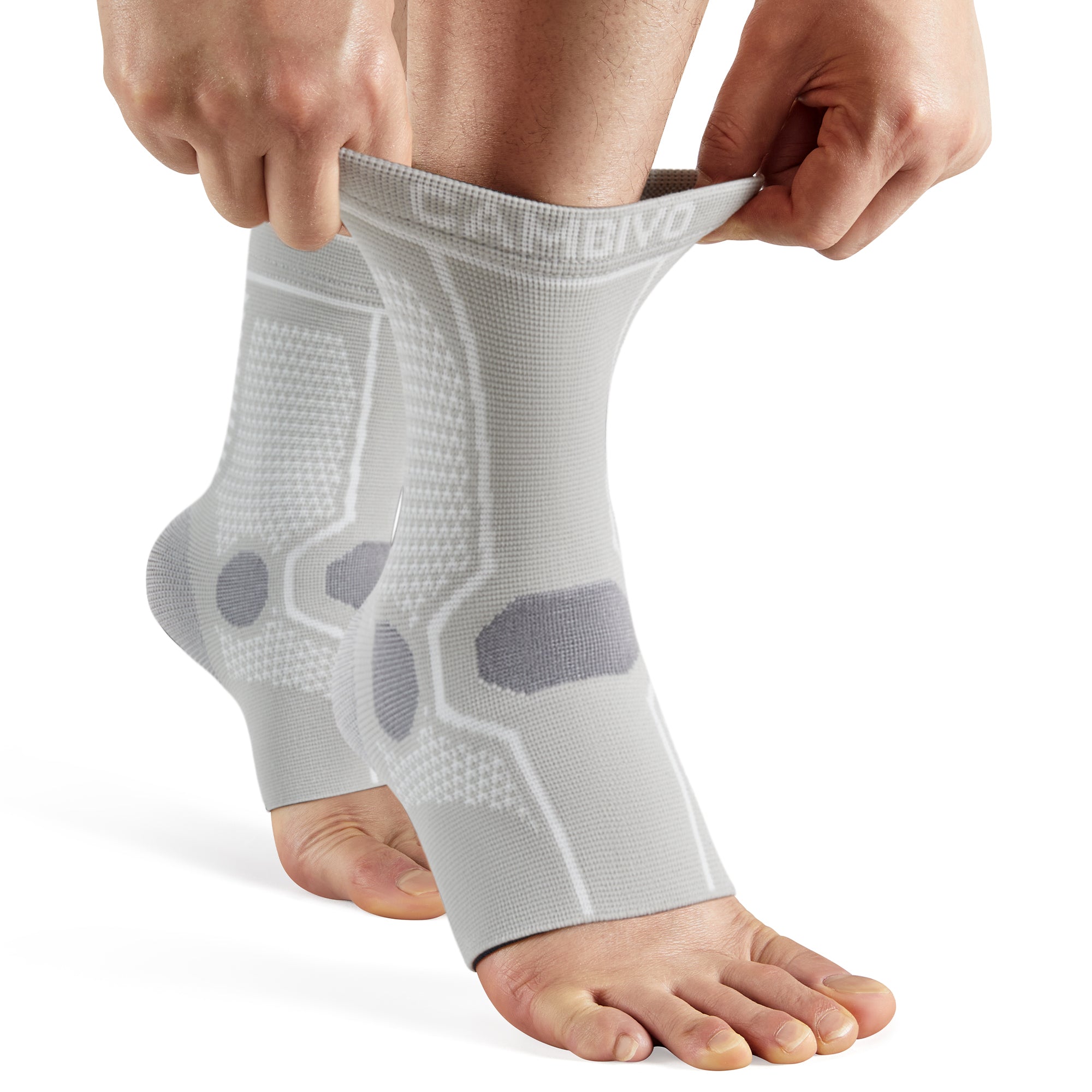 cambivo-ankle-support-chevill-re-compression-noir-1-paire-15-20-mmhg image 2