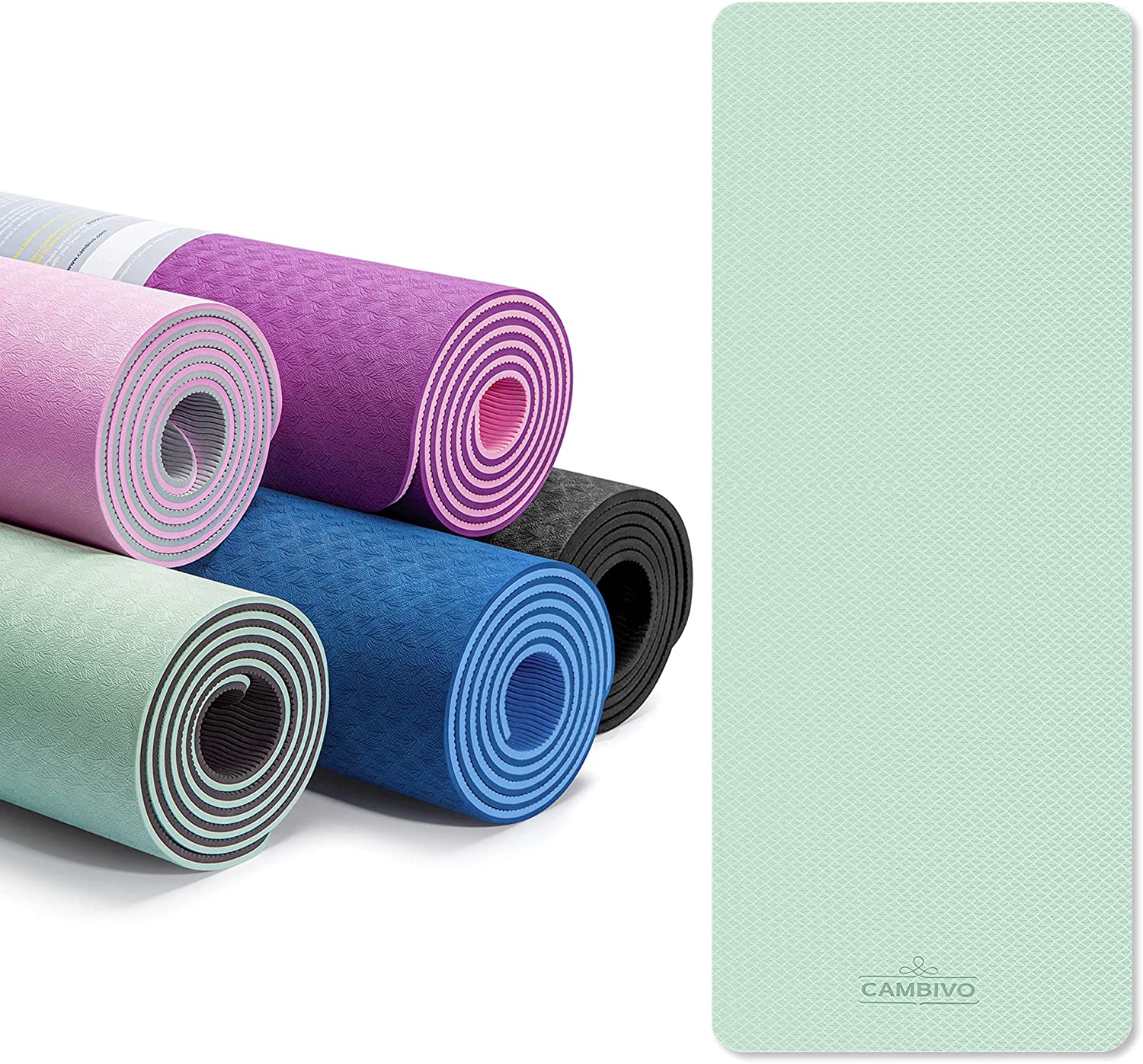cambivo-yoga-mats-tapis-de-yoga-tpe-noir-8-mm-extra-pais image 2