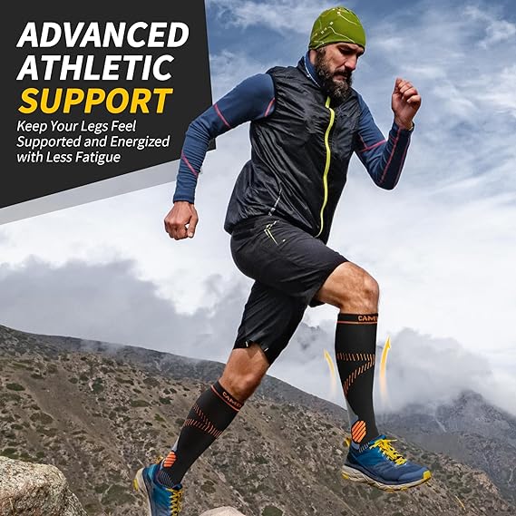 cambivo-compression-socks-chaussettes-contention-15-20-mmhg-2-paires-noir image 5