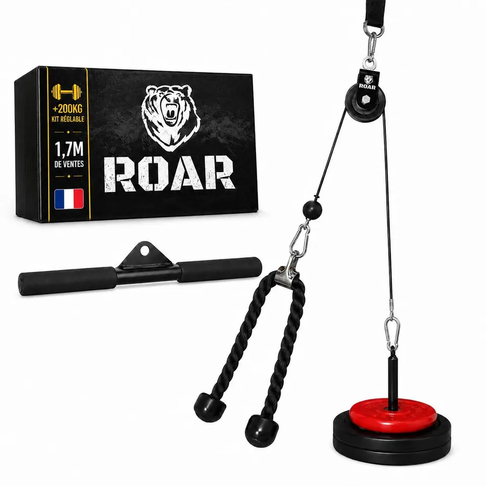 roar-poulie-musculation-maison-haute-basse-avec-corde image 1