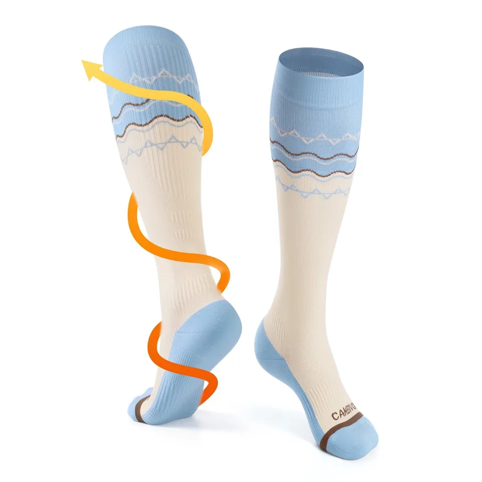 cambivo-compression-socks-chaussettes-contention-15-20-mmhg-bleue image 1