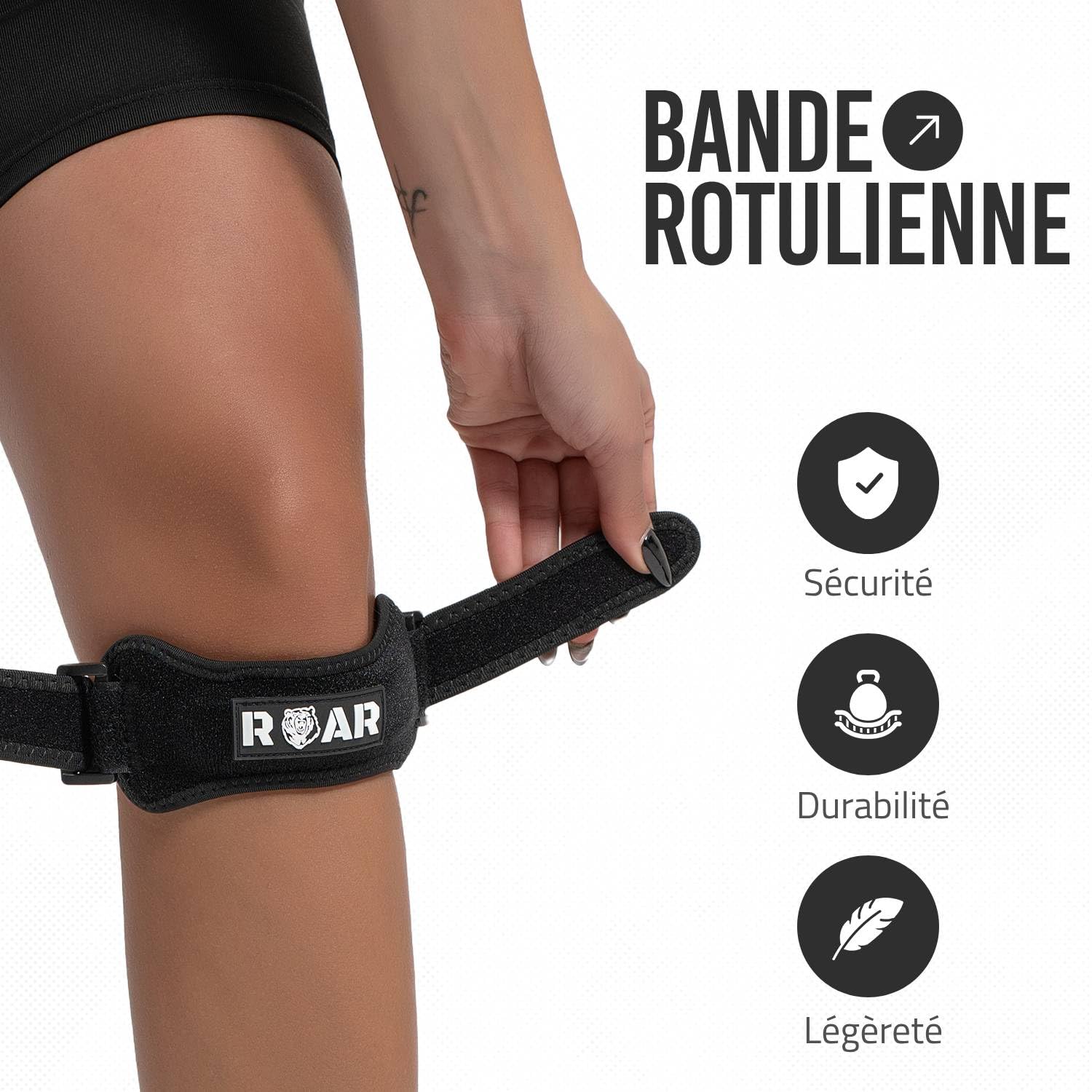 roar-genouill-re-rotulienne-strap-noir-x2-silicone image 2