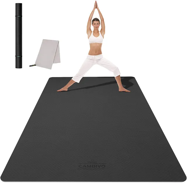 cambivo-yoga-mats-grand-tapis-yoga-large-183x122cm-6mm-noir image 1