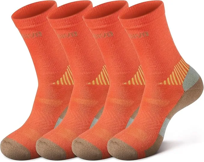 cambivo-hiking-socks-chaussettes-laine-randonn-e-2-paires-rouge image 1
