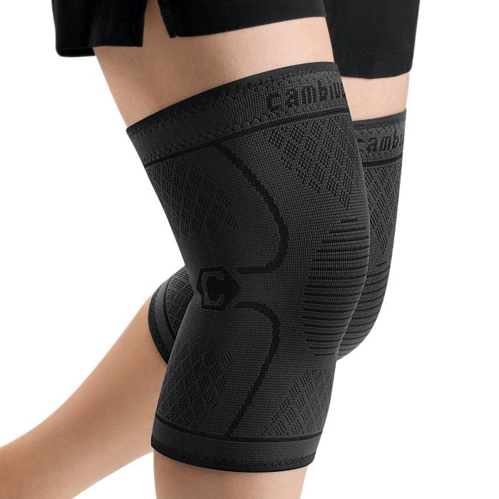 cambivo-knee-braces-genouillere-compression-lot-2-noir-menisque image 1
