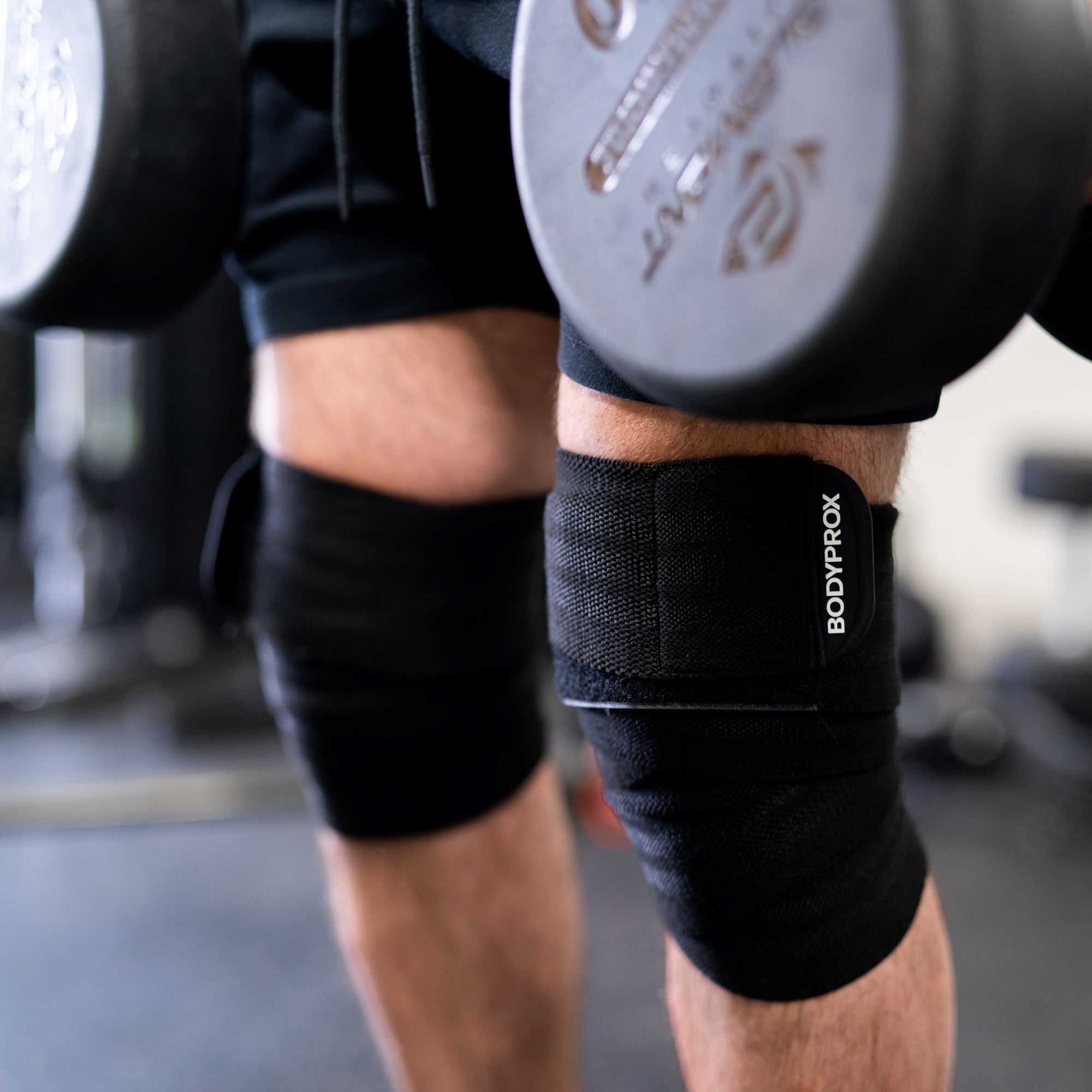 bodyprox-compression-wear-bandes-genou-knee-wraps-76-x2-squat image 4