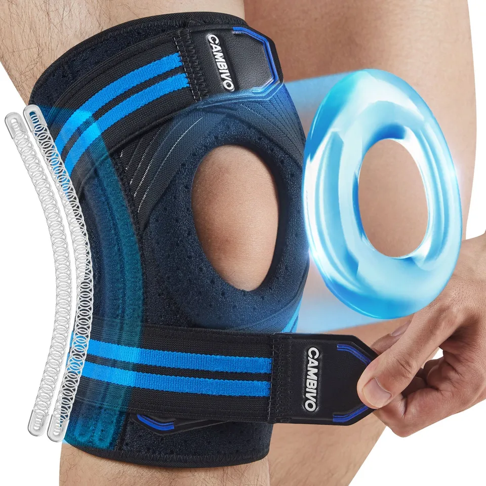 cambivo-genouill-re-rotule-gel-bleu-marine-taille-m-arthrose image 1