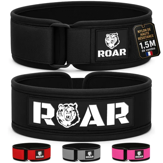 roar-ceinture-musculation-v2-grise-taille-m-n-opr-ne image 1