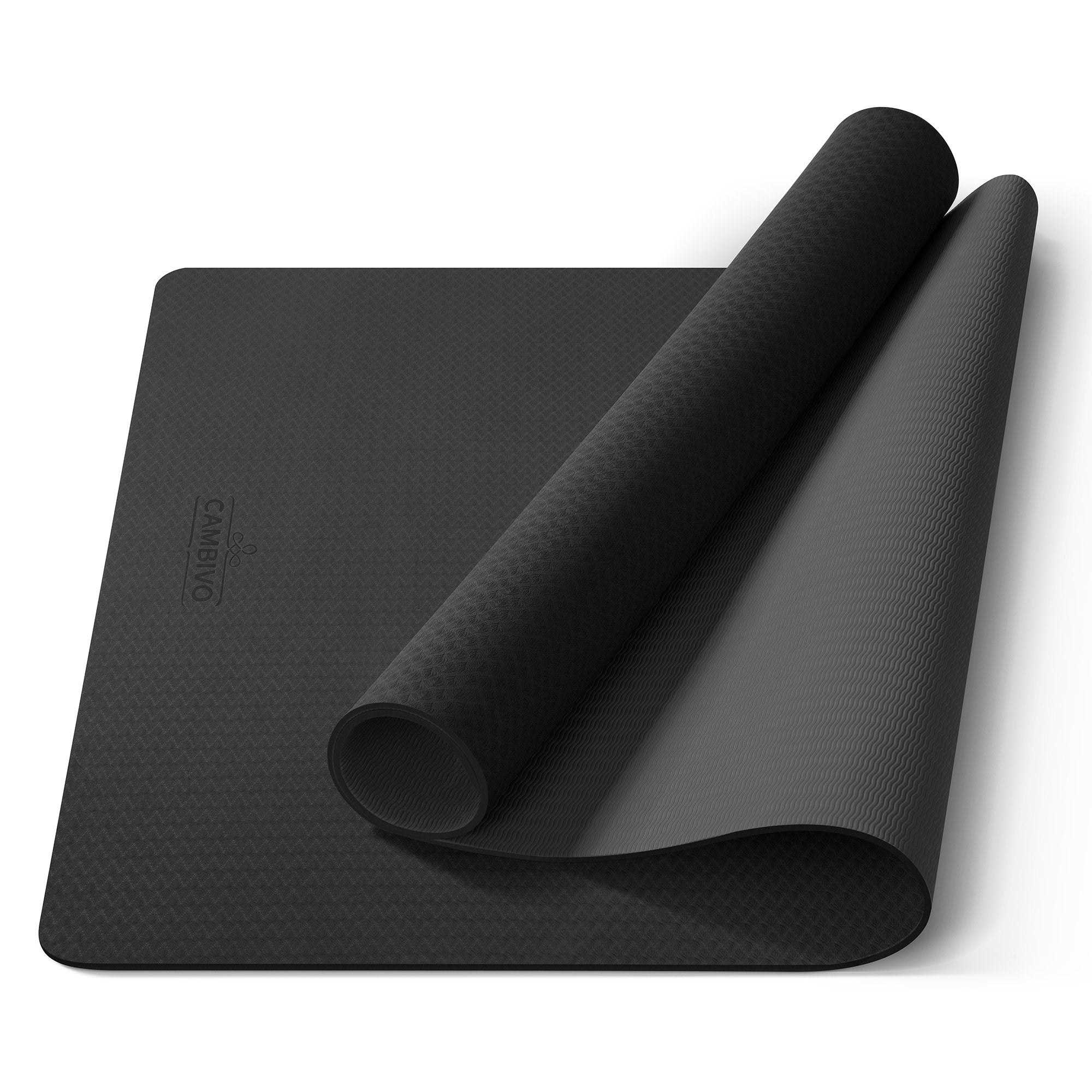 cambivo-yoga-mats-tapis-yoga-large-noir-6mm-antid-rapant image 7