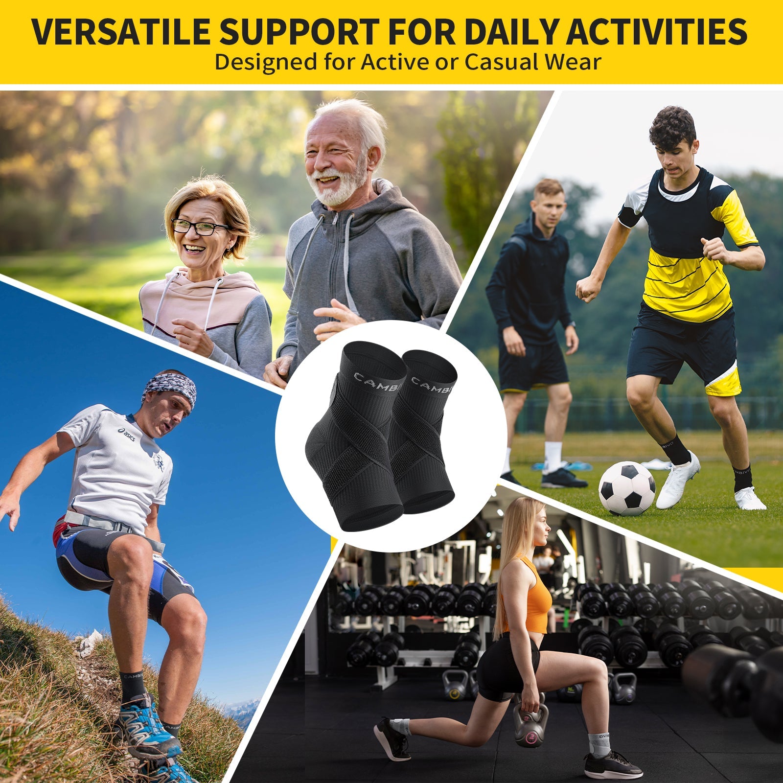 cambivo-ankle-support-chevilli-re-compression-15-20-mmhg-paire-noire image 6